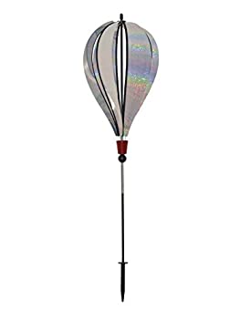 【中古】【輸入品・未使用】In the Breeze Silver Sparkle 6 Panel Hot Air Balloon Ground Spinner [並行輸入品]