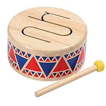 【中古】【輸入品・未使用】Plan Toy Solid Wood Drum [並行輸入品]