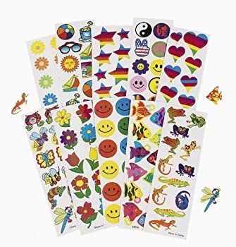 【中古】【輸入品・未使用】Fun Express Assorted Iridescent 1200 Stickers [並行輸入品]