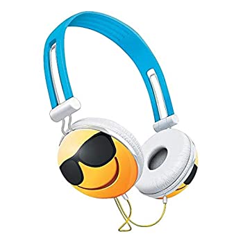 【中古】【インポート品・未当て嵌める】Vibe 響動めき引き下げオーバーヘッドステレオヘッドフォン-スマイリー One Size VS-820-EMJ-SUN