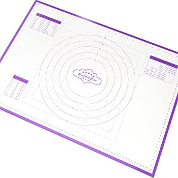 【中古】【輸入品・未使用】BakeitFun Large Silicone Pastry Mat With Measurements%カンマ% 26 x 18 Inches%カンマ% Full Sticks To Countertop For Rolling Dough%カンマ% Convers|スカイマーケットプラス