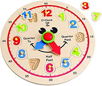 【中古】【インポート品・未当て嵌める】Hape - Happy Hour Clock - Time Learning Puzzle [並行輸入品]