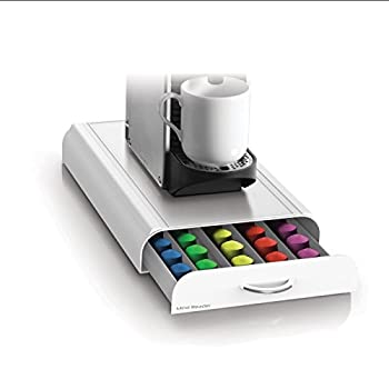 【中古】【輸入品・未使用】Mind Reader Anchor' Coffee Pod Storage Drawer for 50 Nespresso Capsules%ｶﾝﾏ% White [並行輸入品]