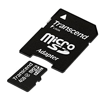 【中古】【インポート品・未当て嵌める】Transcend 4 GB Class 4 microSDHC Flash Memory Card TS4GUSDHC4 (Size:4 GB) by Transcend [並行輸入品]