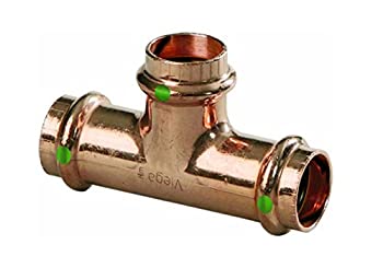 【中古】【輸入品・未使用】VIEGA 77387 プロプレス ゼロ リード銅 ティー 3/4インチプレス付き (2パック)