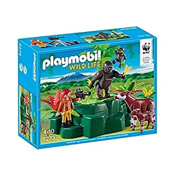 【中古】【輸入品・未使用】Playmobil 5273 WWF Gorillas and Okapis with Film Maker by Playmobil [並行輸入品]