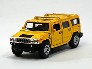 【中古】【輸入品・未使用】KiNSMART 1:40 ハマー H2 SUV イエロー ウィンドウボックス 200-527｜スカイマーケットプラス