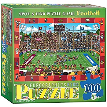 【中古】【輸入品・未使用】EuroGraphics Football Spot & Find Puzzle (100-Piece) [並行輸入品]｜スカイマーケットプラス