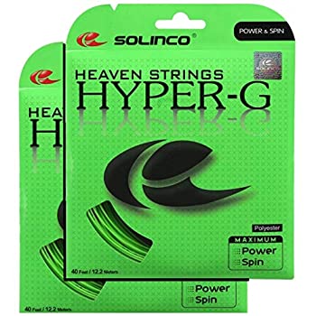 【中古】【輸入品・未使用】Solinco Hyper-G 17g 1.20mm テニスストリング 2パック