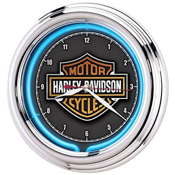 【中古】【インポート品・未当てはめる】Harley-Davidson?Essential Bar \u0026 Shield Neon Clock by Harley-Davidson [並行輸入品]