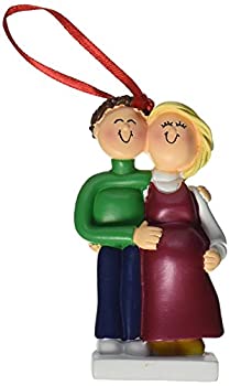 【中古】【輸入品・未使用】Ornament Central OC-040-MBR-FBL Male/Female Blonde Pregnant Couple Figurine by Ornament Central [並行輸入品]