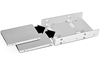 【中古】【インポート品・未当て嵌める】SilverStone Technology 3.5-Inch to 2 x 2.5-Inch Internal Hard Drive HDD/SSD Bay Converter (SDP08-LITE) [並行輸入品]