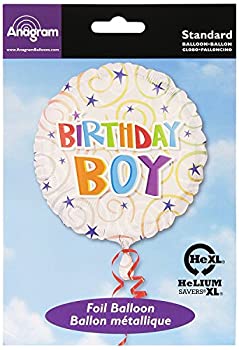 【中古】【輸入品・未使用】Anagram International Birthday Boy Swirls Balloon%ｶﾝﾏ% 18'%ｶﾝﾏ% Multicolor [並行輸入品]｜スカイマーケットプラス