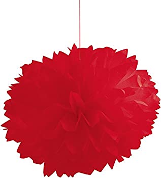 【中古】【輸入品・未使用】Creative Converting 3 Count Fluffy Tissue Balls%ｶﾝﾏ% 16'%ｶﾝﾏ% Classic Red [並行輸入品]