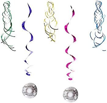 【中古】【輸入品・未使用】Disco Ball Shimmers & Whirls Party Accessory (1 count) (5/Pkg) [並行輸入品]