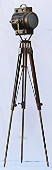 【中古】【輸入品・未使用】Shiv Shakti Enterprises Nautical HollywoodスポットライトサーチライトStudioフロアランプwith Tripod Stand by Shiv Shakti Enterprises