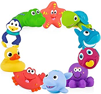 【中古】【インポート品・未当て嵌める】Nuby Fun Bath Squirters%ｶﾝﾏ% 6 Months Plus (Pack of 10) [並行輸入品]
