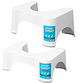 【中古】【輸入品・未使用】Squatty Potty スクワティポティーオリジナル トイレ洋式トイレ用足置き台 約18cm & 約23cm ホワイト 2サイズセット [並行輸入品]｜スカイマーケットプラス