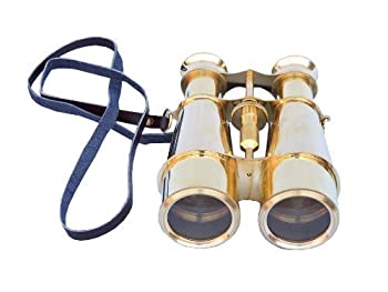 【中古】【輸入品・未使用】Handcrafted Nautical Decor Captain's Solid Brass Binoculars%ｶﾝﾏ% 6'%ｶﾝﾏ% Brass [並行輸入品]