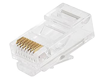 【中古】【輸入品・未使用】Monoprice RJ-45 Modular Plugs RJ45%ｶﾝﾏ% 100-Pack for Solid (107245) [並行輸入品]