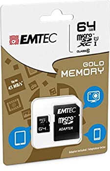 【中古】【輸入品・未使用】EMTEC 64 GB Class 10 Mini Jumbo Ultra MicroSDXC Memory Card with Adapter [並行輸入品]