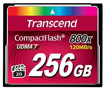 【中古】【インポート品・未当てはめる】Transcend 256GB CompactFlash Memory Card 800x (TS256GCF800) [並行輸入品]