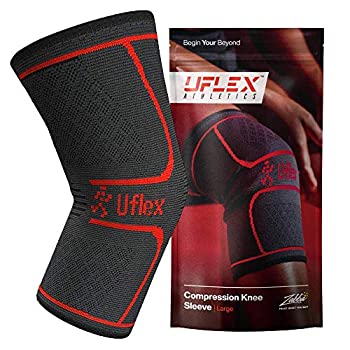 【中古】【輸入品・未使用】UFlex Athletics Knee Compression Sleeve Support for Running%ｶﾝﾏ% Jogging%ｶﾝﾏ% Sports - Brace for Joint Pain Relief%ｶﾝﾏ% Arthritis and I