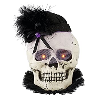 【中古】【輸入品・未使用】Department 56 ハロウィン スケルトン 魔女 ホロー マダム ライト スカル フィギュア 5インチ (4052642)|スカイマーケットプラス