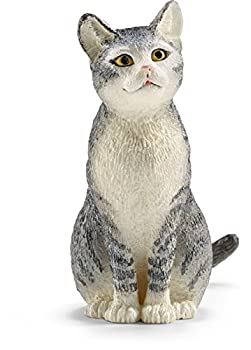 【中古】【輸入品・未使用】Schleich Cat%ｶﾝﾏ% Sitting Toy Figure [並行輸入品]
