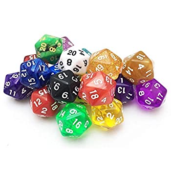 【中古】【輸入品・未使用】Smartdealspro 10 Pack of Random Color D20 Polyhedral Dice DND RPG MTG Table Games [並行輸入品]