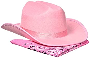 【中古】【輸入品・未使用】[エアロマックス]Aeromax Junior Cowboy Hat and Bandanna%ｶﾝﾏ% Pink with Shimmering Ribbon CBPS-HATAX [並行輸入品]