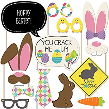 【中古】【輸入品・未使用】Hippity Hoppity - Easter Photo Booth Props Kit - 20 Count｜スカイマーケットプラス