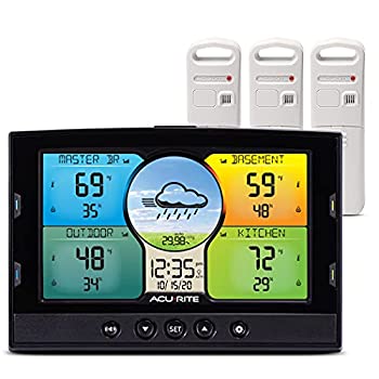 【中古】【輸入品・未使用】AcuRite 02082M Home Temperature & Humidity Station with 3 Indoor/Outdoor Sensors 141［並行輸入］