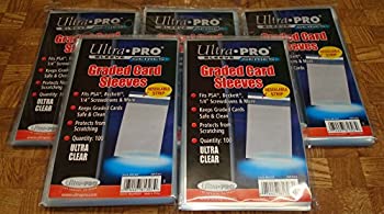 【中古】【輸入品・未使用】5 Ultra Pro Graded Card Sleeve Packs with Resealable Strip 500 Total (5 100ct Packages). Protects Graded Cards From Scratching and Dust