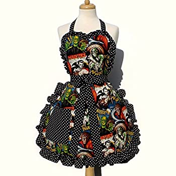 【中古】【輸入品・未使用】Hemet Hollywood Monsters Horror Movie Apron by Hemet [並行輸入品]