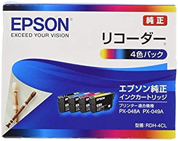 【中古】【輸入品・未使用】エプソン 純正 インクカートリッジ リコーダー RDH-4CL 4色パック
