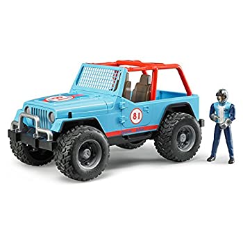 【中古】【輸入品・未使用】ブルーダー Jeep クロスカントリーレーサー(フィギュア付き)BLUE BR02541|スカイマーケットプラス