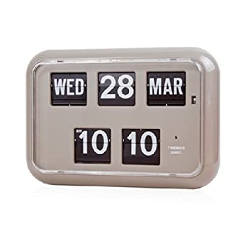 【中古】【輸入品・未使用】Homeloo Twemco German Quartz Retro Modern Calendar Wall Flip Clock QD 35 (gray) by twemco [並行輸入品]｜スカイマーケットプラス 43,124円