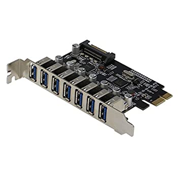 【中古】【輸入品・未使用】Sedna - PCI Express USB 3.0 7 Port Adapter ( 7×外部USB3.0ポート) - Support Win 8 UASP%ｶﾝﾏ% SATA電源コネクタ