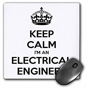【中古】【輸入品・未使用】3dRose Keep Calm Im an Electrical Engineer Mouse Pad (mp_193548_1) [並行輸入品]