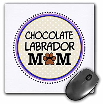 【中古】【インポート品・未当て嵌める】3dRose 8 x 8 x 0.25 Inches Mouse Pad%ｶﾝﾏ% Chocolate Labrador Dog Mom (mp_151722_1) [並行輸入品]