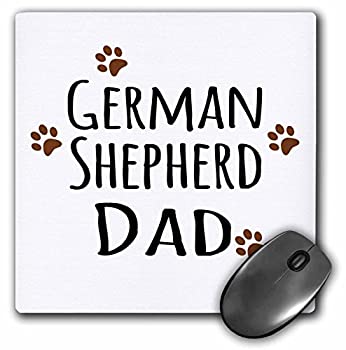 【中古】【輸入品・未使用】3dRose German Shepherd Dog Dad - Alsatian - brown muddy paw prints - Mouse Pad%ｶﾝﾏ% 8 by 8 inches (mp_153912_1) [並行輸入品] 15,051円