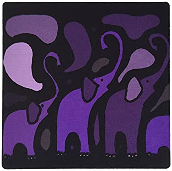 【中古】【インポート品・未当て嵌める】3dRose Awesome Purple Elephant Abstract Art Original - Mouse Pad%ｶﾝﾏ% 8 by 8 inches (mp_200506_1) [並行輸入品] その他-パソコン