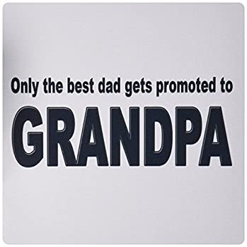 【中古】【輸入品・未使用】3dRose LLC 8 x 8 x 0.25 Inches Mouse Pad%ｶﾝﾏ% only The Best Dad Gets Promoted to Grandpa New Grandfather Grandpa (mp_149814_1) [並行輸