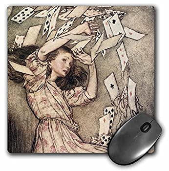 【中古】【輸入品・未使用】3dRose LLC 8 x 8 x 0.25 Inches Mouse Pad%ｶﾝﾏ% Vintage Alice in Wonderland Playing Cards (mp_99319_1) [並行輸入品]
