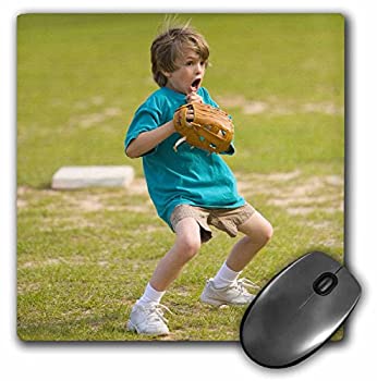【中古】【インポート品・未当て嵌める】3dRose LLC 8 x 8 x 0.25 Inches Georgia Savannah Young Boy Playing T-Ball Joanne Wells Mouse Pad (mp_89396_1) [並行輸入品]
