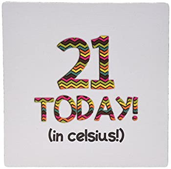 【中古】【インポート品・未当て嵌める】3dRose LLC 8 X 8 X 0.25 Inches Mouse Pad 21 Today%ｶﾝﾏ%%ｶﾝﾏ%%ｶﾝﾏ% インチ Celsius Funny 70Th Birthday 21C is 70 インチ Fahrenheit (Mp_184953_1) [