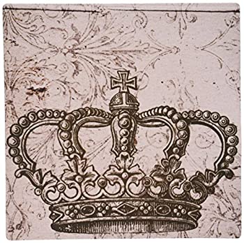 【中古】【インポート品・未当て嵌める】3dRose LLC 8 x 8 x 0.25 Inches Mouse Pad%ｶﾝﾏ% Vintage Bronze Crown (mp_110244_1) [並行輸入品] その他-パソコン・周辺機器