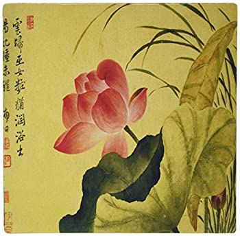 【中古】【輸入品・未使用】3dRose 8 x 8 x 0.25 Inches Mouse Pad%ｶﾝﾏ% Lotus Flower by Yun Shouping Japanese Art (mp_126518_1) [並行輸入品]