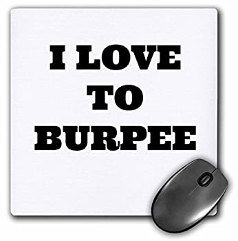 【中古】【輸入品・未使用】3dRose I Love To Burpee Mouse Pad (mp_183670_1) [並行輸入品]